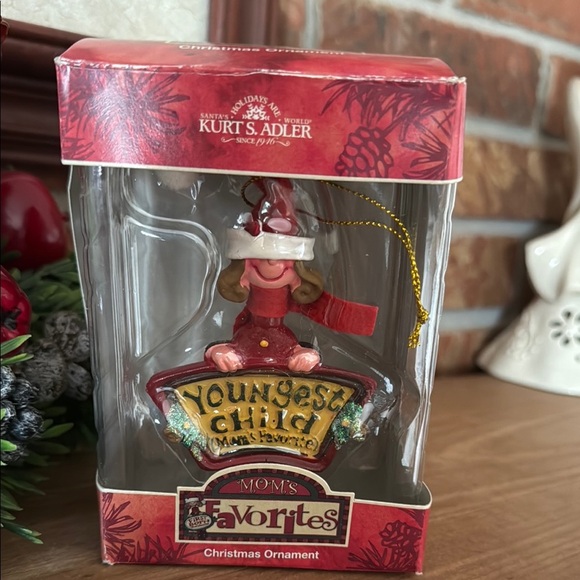 Kurt Adler Red and Gold Christmas Ornament - Picture 6 of 7